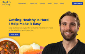 Health influencer site