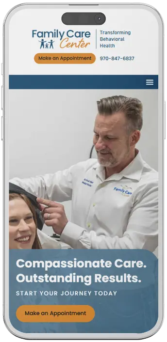 Denver clinic mobile web design