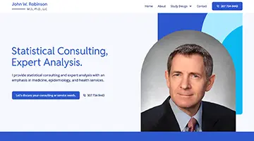 doctor homepage website design
