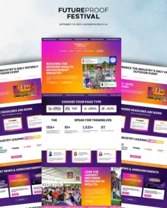 Event custom web design built in Elementor