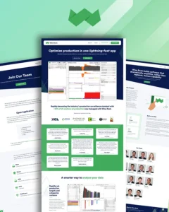 SaaS web design for oil well industry