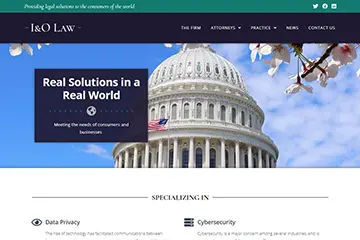 DC law practice home built in Elementor