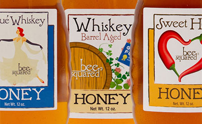 Retail honey labels for an ecommerce client