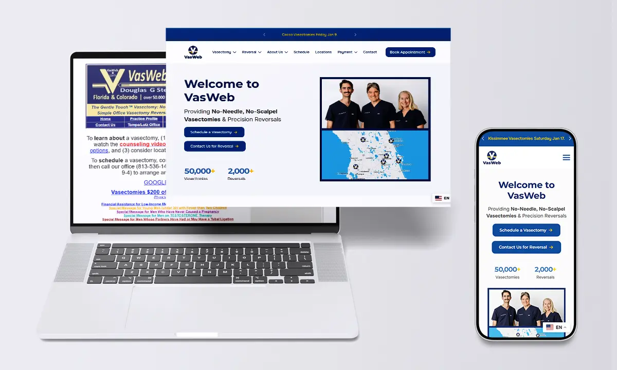Doctor practice rebuild and mobile example
