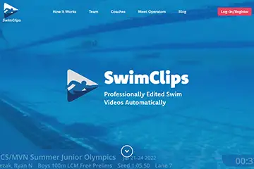 Swimming video app site