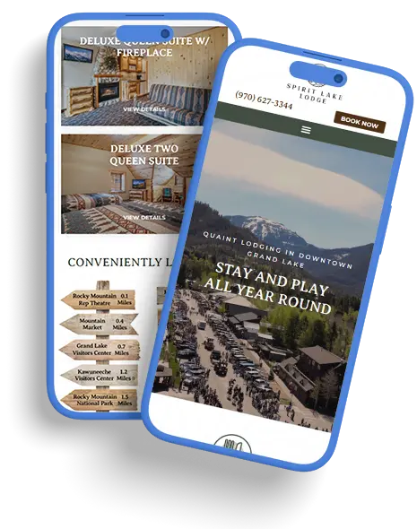 Colorado lodging mobile design