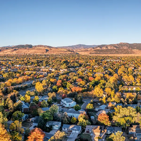 Fort Collins CO aerial