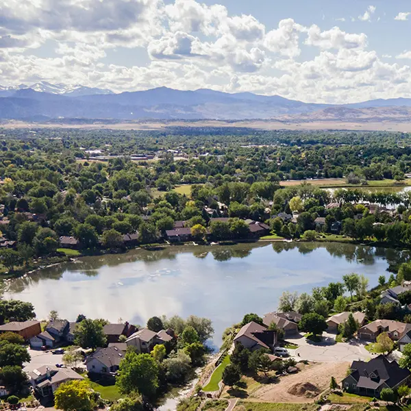 Loveland CO aerial view